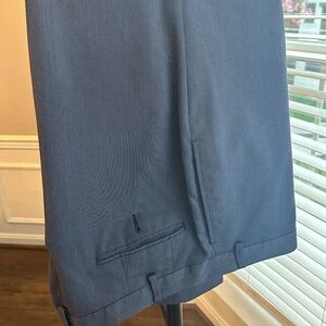 Lauren Ralph Lauren Blue Cotton Stretch Size 40W x 32L Mens Dress Pants